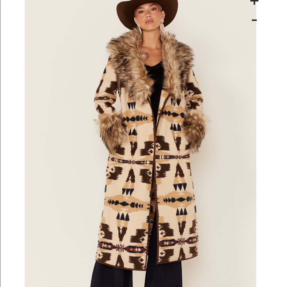 New Tasha Polizzi Frontier Blanket Coat Sz XL